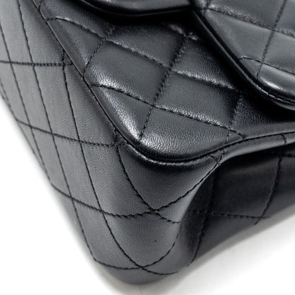 Chanel Camellia Adjustable Chain Mini Square Flap bag Lambskin black  (microchip)