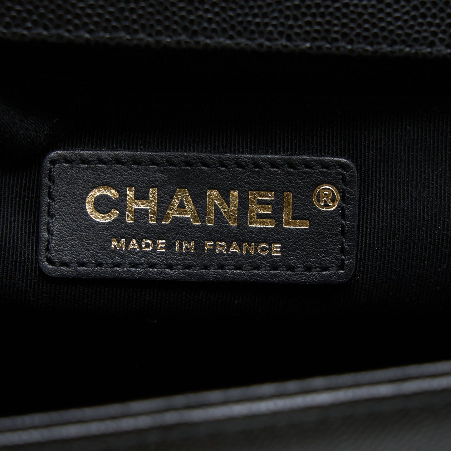 Chanel Medium Boy Bag Caviar Black Brushed