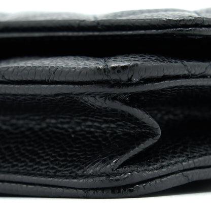 Chanel Classic Wallet On Chain Caviar Black  (Microchip)