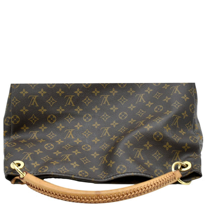 LOUIS VUITTON  Artsy MM Monogram Canvas Hobo Bag Brown
