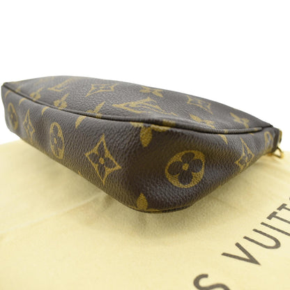 LOUIS VUITTON Pochette Accessoires Monogram Canvas Pouch Bag Brown