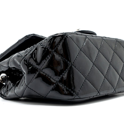 Chanel Classic Mini Square Flap Bag Patent Black