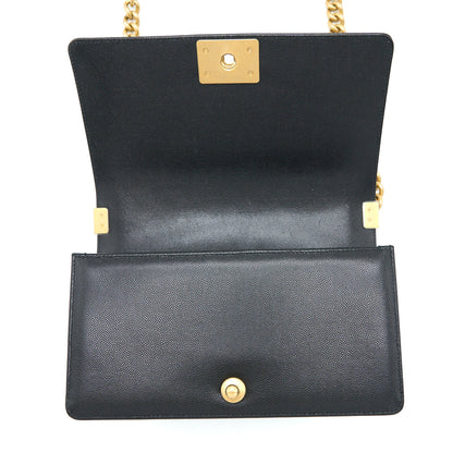 Chanel Medium Boy Bag Caviar Black Brushed