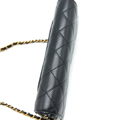 Chanel Classic Wallet On Chain Caviar Black  (Microchip)
