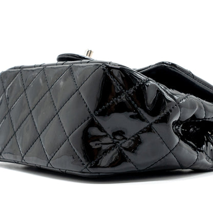 Chanel Classic Mini Square Flap Bag Patent Black