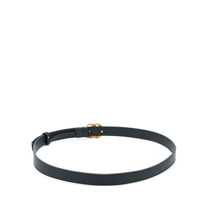 Gucci Size 85 GG 2cm Leather Belt Double G Buckle