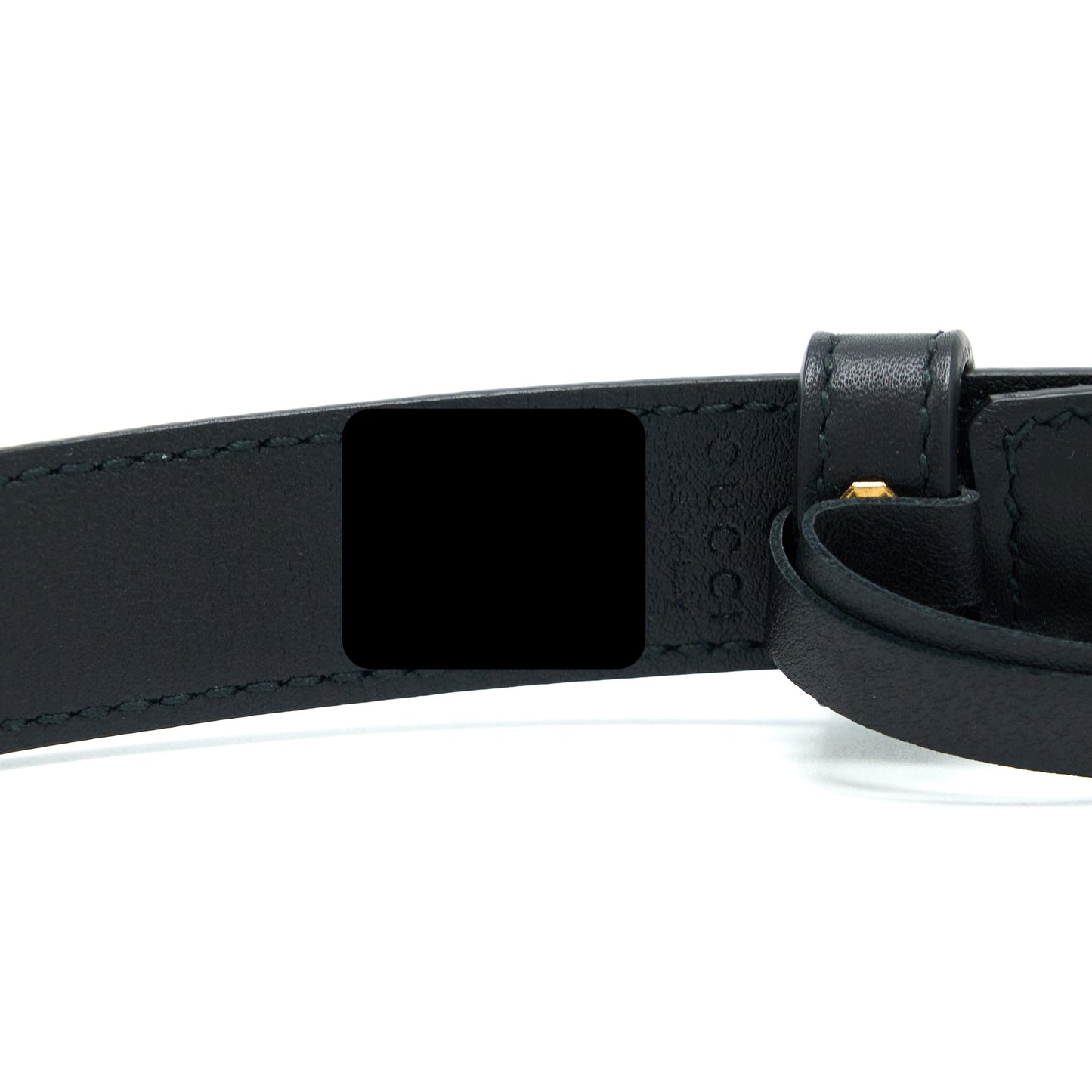Gucci Size 85 GG 2cm Leather Belt Double G Buckle