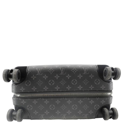 LOUIS VUITTON Horizon 55 Monogram Eclipse Canvas Rolling Suitcase Black