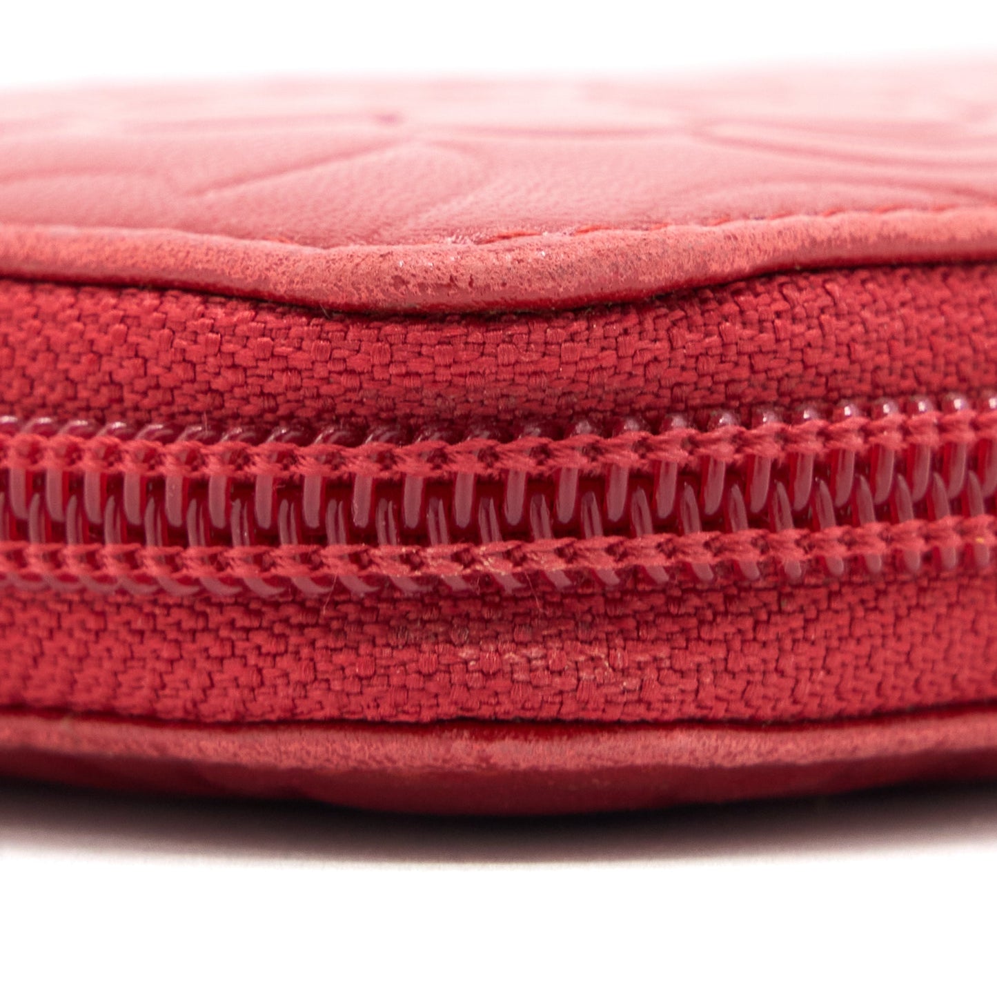 Chanel Camellia Long Wallet Lambskin Red