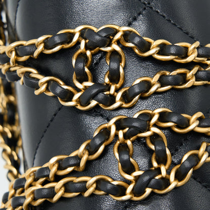 Chanel 23P Ado Backpack Lambskin Black  (Microchip)