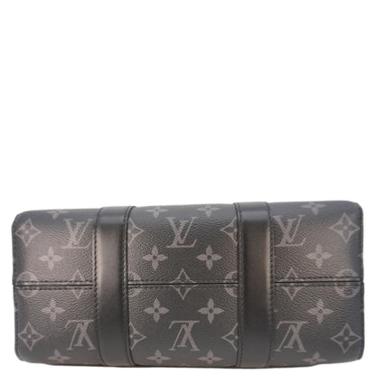 LOUIS VUITTON City Keepall Monogram Eclipse Travel Bag Black