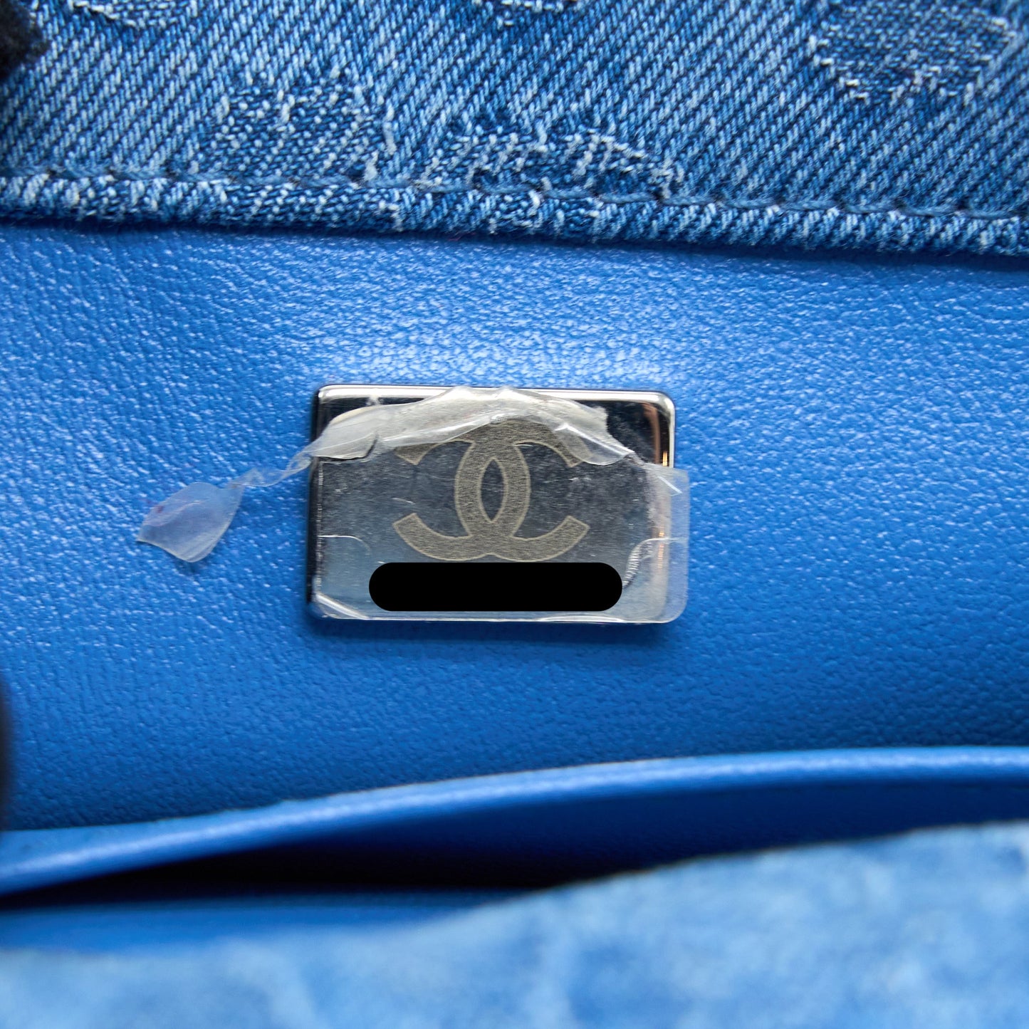 Chanel 23P Mini Coco Love Flap Bag Camellia Denim Blue  (Microchip)