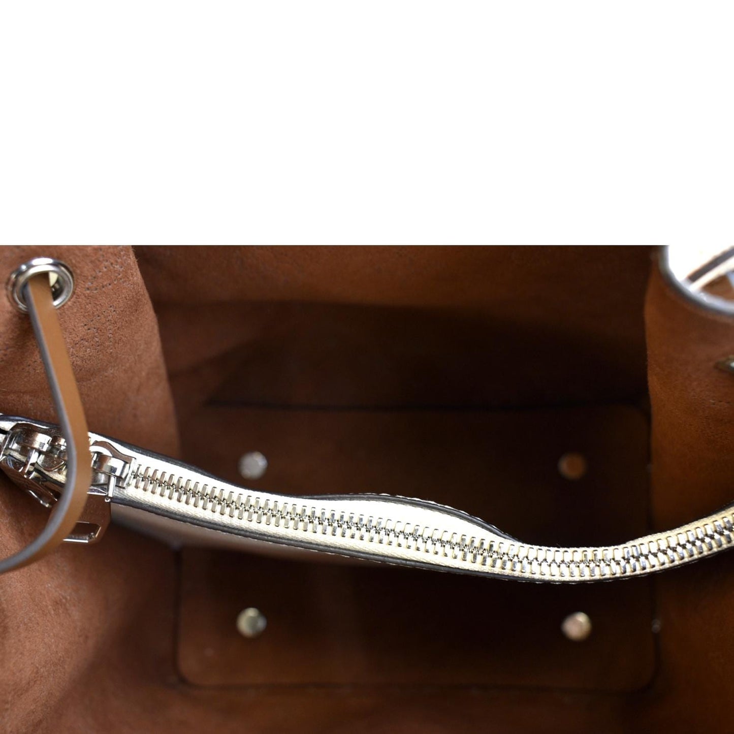 LOUIS VUITTON Muria Mahina Perforated Leather Crossbody Bag Creme