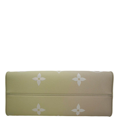 LOUIS VUITTON Onthego Spring City Giant Monogram Leather Shoulder Bag Bicolor