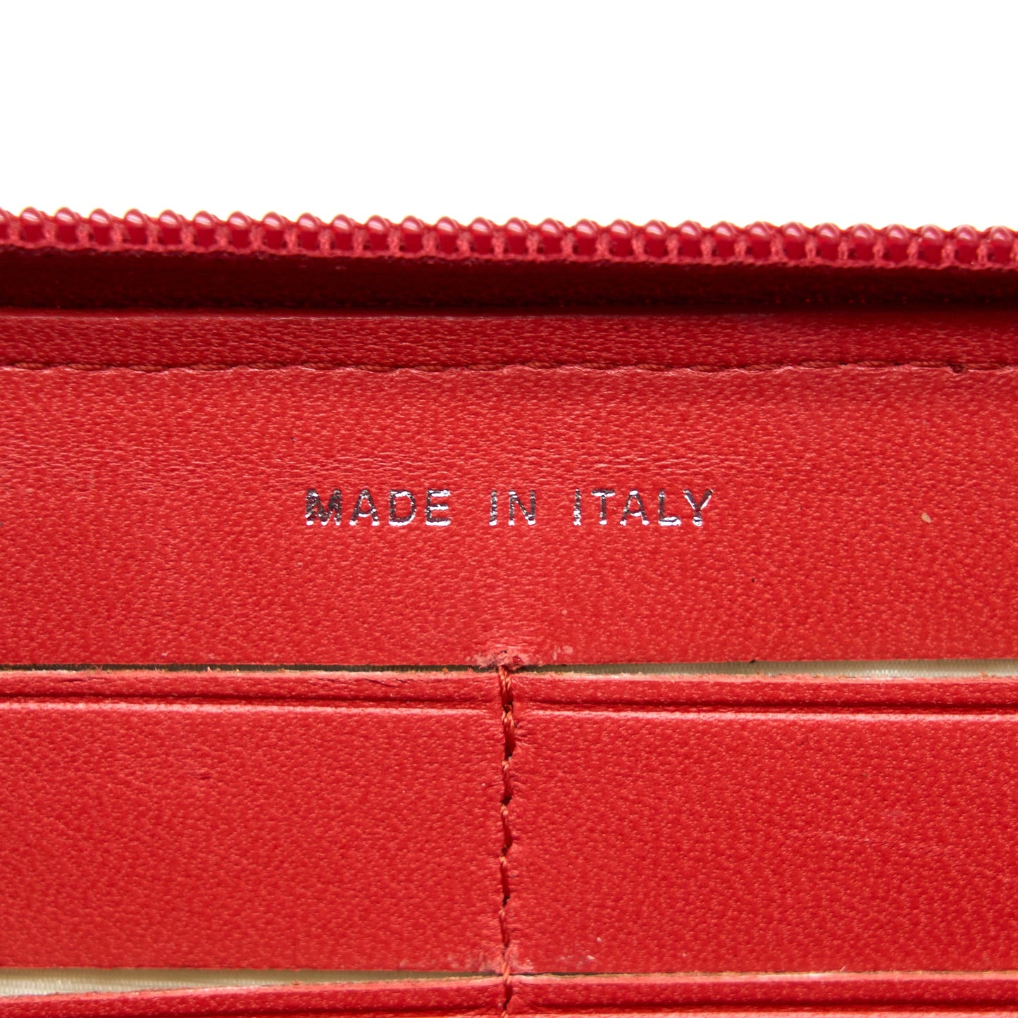 Chanel Camellia Long Wallet Lambskin Red
