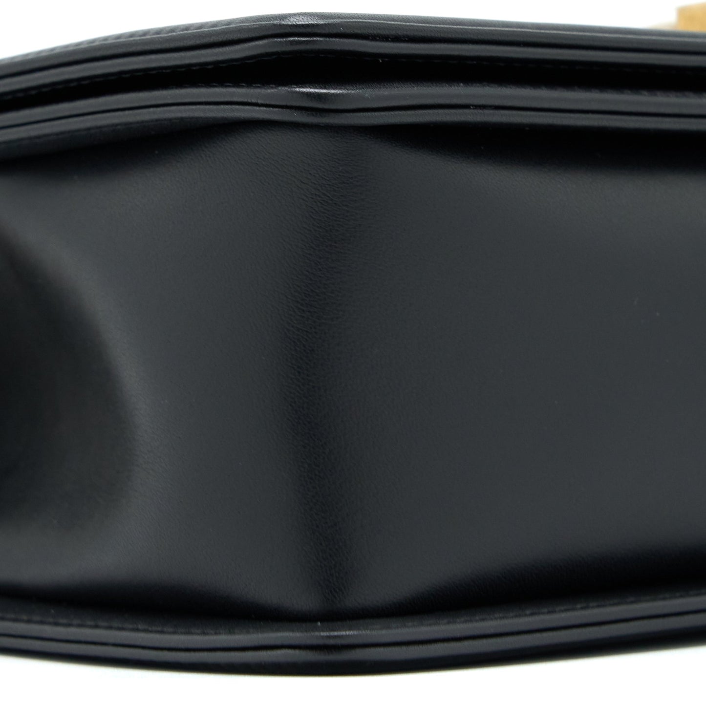Chanel Medium Boy Bag Calfskin Black  (Microchip)