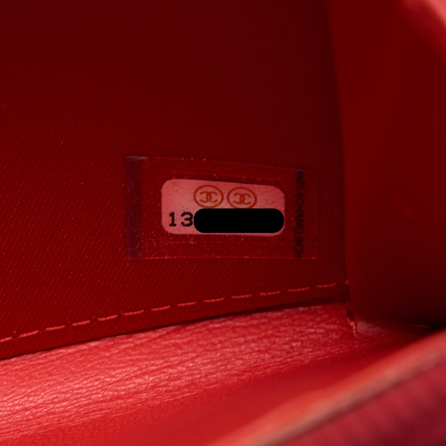 Chanel Camellia Long Wallet Lambskin Red