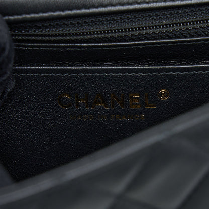 Chanel Mini Rectangular with coco bag charm Limited Edition Lambskin Black L