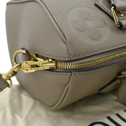 LOUIS VUITTON Speedy 25 Bandouliere Monogram Empreinte Shoulder Bag Tourterelle