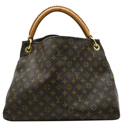 LOUIS VUITTON  Artsy MM Monogram Canvas Hobo Bag Brown