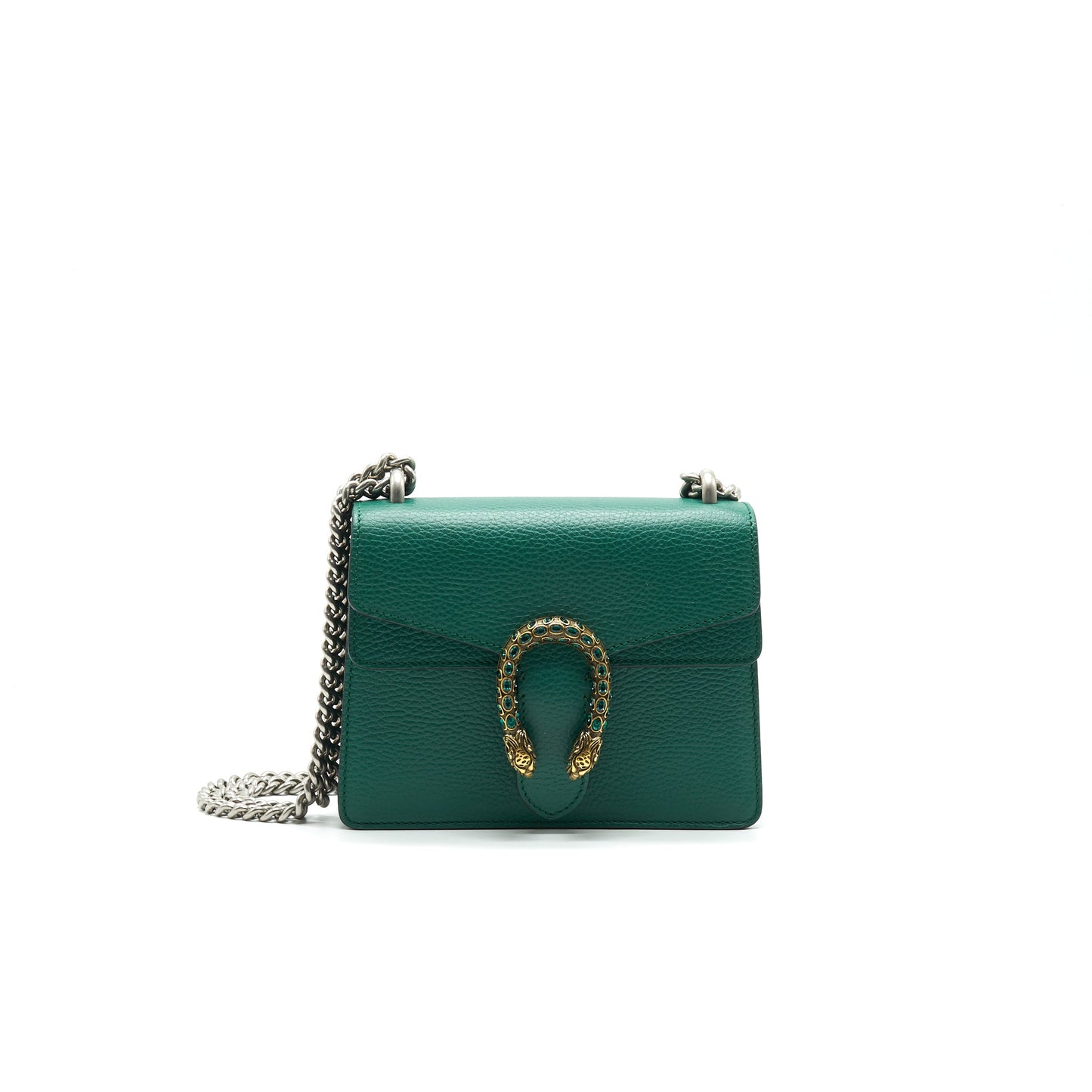 GUCCI DIONYSUS MINI LEATHER BAG GREEN