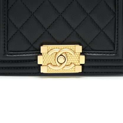 Chanel Boy Extra Mini Lambskin in Black