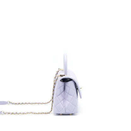 Chanel 21K Coco Handle Caviar lilac/ light Purple L