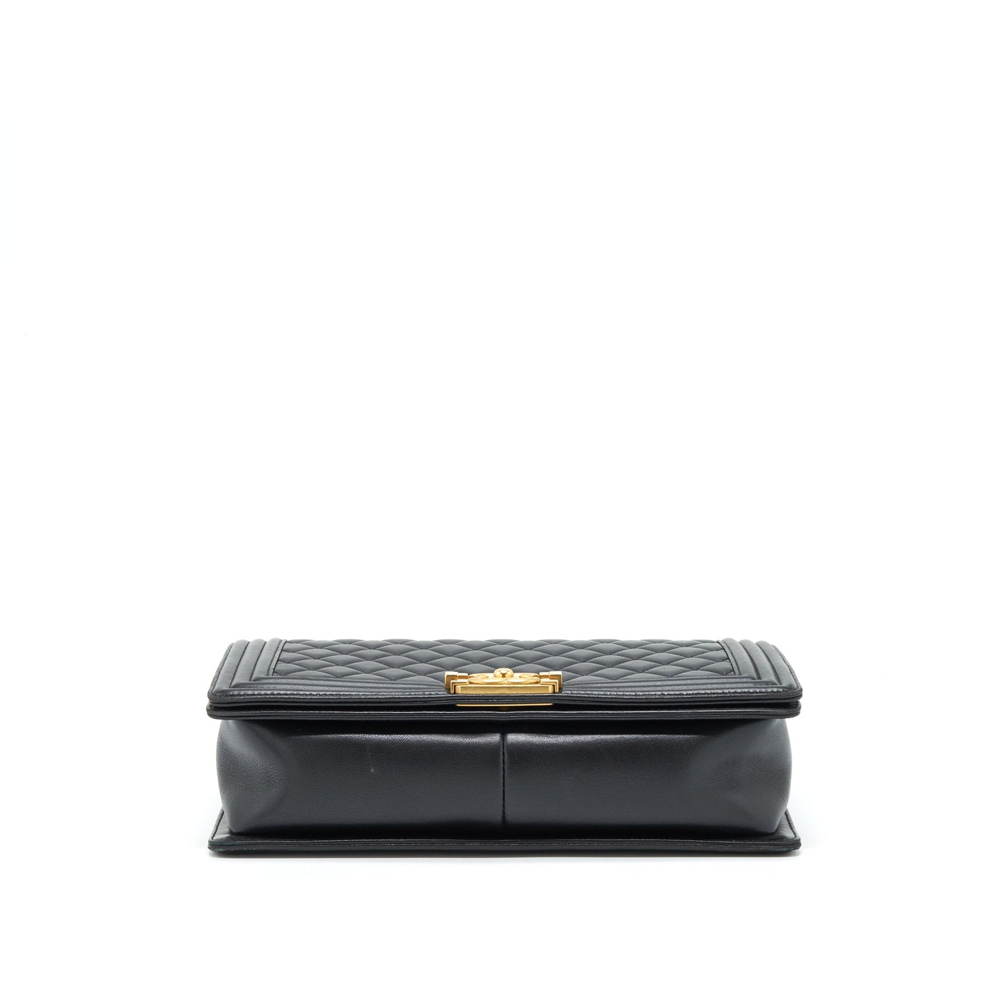 Chanel Boy Bag New Medium (28cm) Lambskin Black Ruthenium