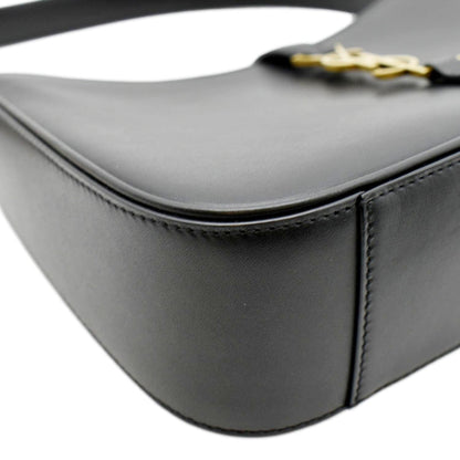YVES SAINT LAURENT Le 5 A 7 Leather Satchel Bag Black