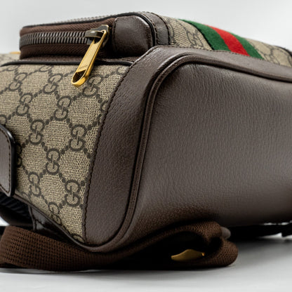 Gucci Small GG Ophidia Backpack GG Supreme Canvas/ Calfskin
