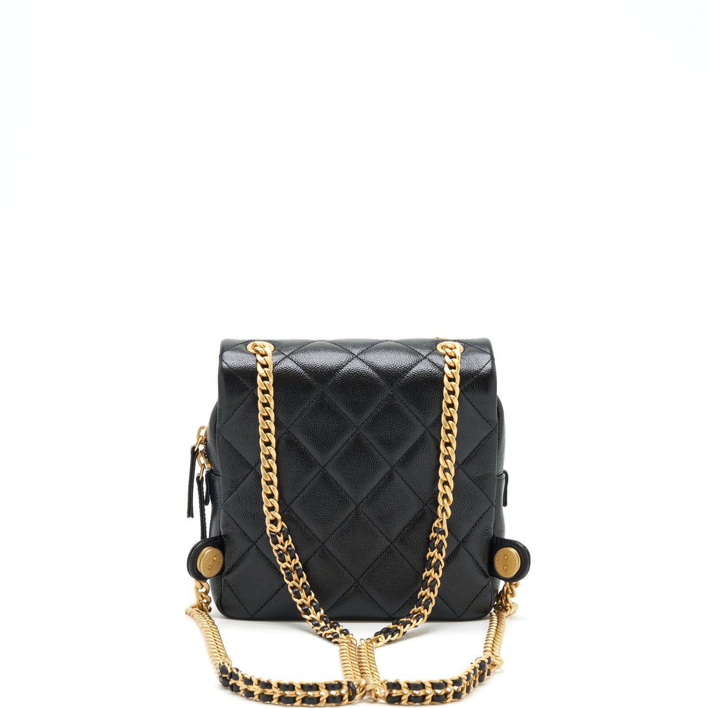 Chanel 22P Flap Backpack Caviar Black