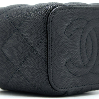 Chanel Mini Vanity with Chain Caviar Black L