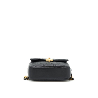 Chanel 22P Flap Backpack Caviar Black