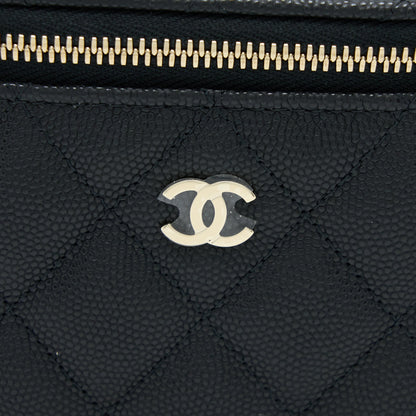 Chanel Mini Vanity with Chain Caviar Black L