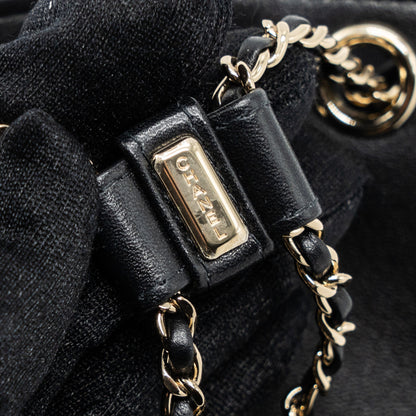 Chanel mini Duma backpack lambskin black L (microchip)