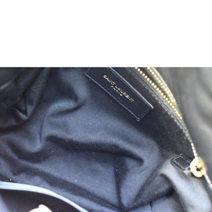 YVES SAINT LAURENT Toy Loulou Puffer Quilted Lambskin Leather Crossbody Bag Black