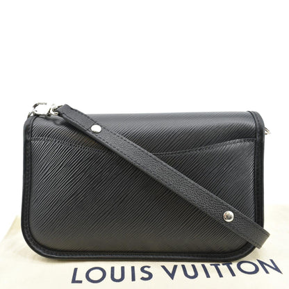 LOUIS VUITTON Buci Epi Grained Leather Shoulder Bag Black