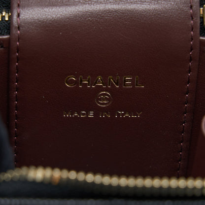 Chanel Mini Vanity with Chain Caviar Black L