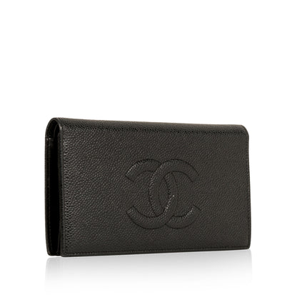 Chanel CC Caviar Wallet