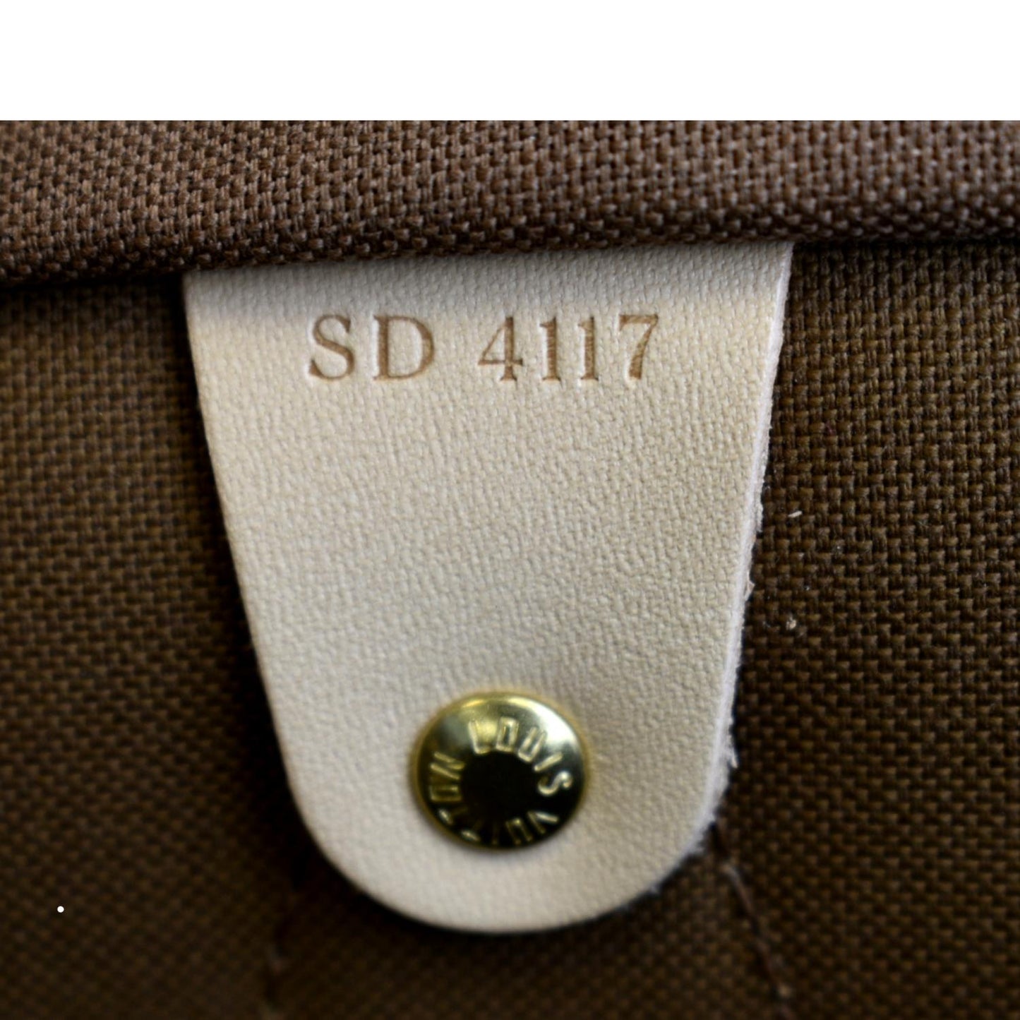 LOUIS VUITTON Speedy 40 Monogram Canvas Satchel Bag Brown