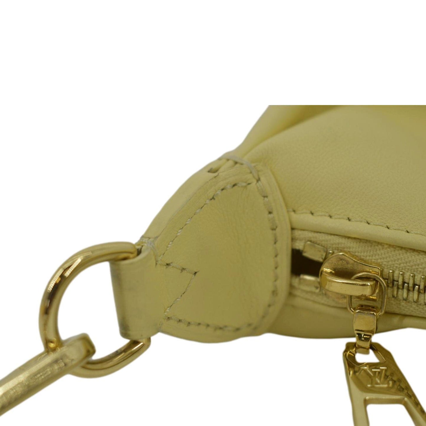 LOUIS VUITTON Over The Moon Bubblegram Calf Leather Crossbody Bag Banana Yellow