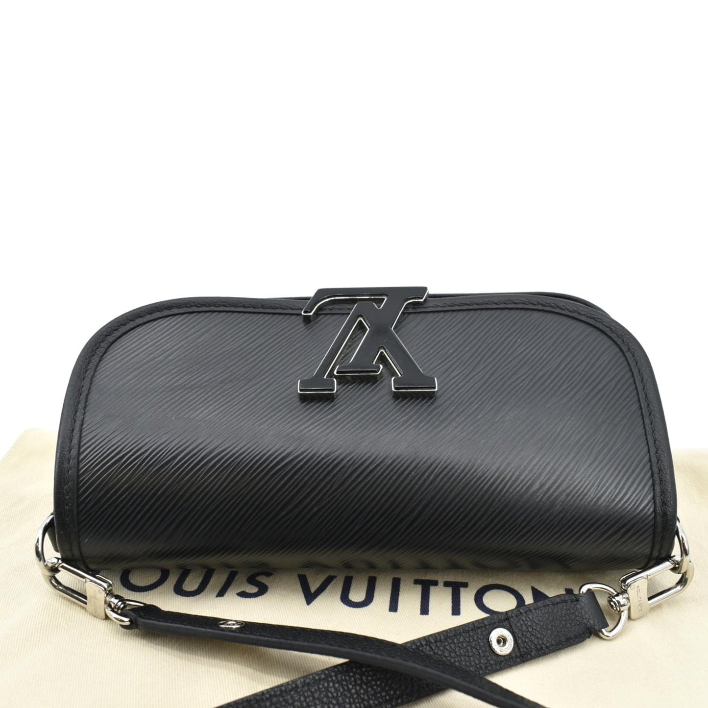 LOUIS VUITTON Buci Epi Grained Leather Shoulder Bag Black