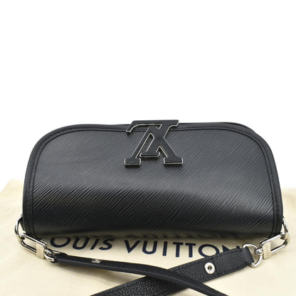 LOUIS VUITTON Buci Epi Grained Leather Shoulder Bag Black