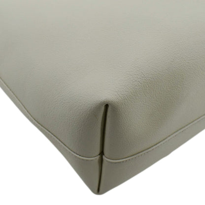 YVES SAINT LAURENT Leather Tote Bag Ivory