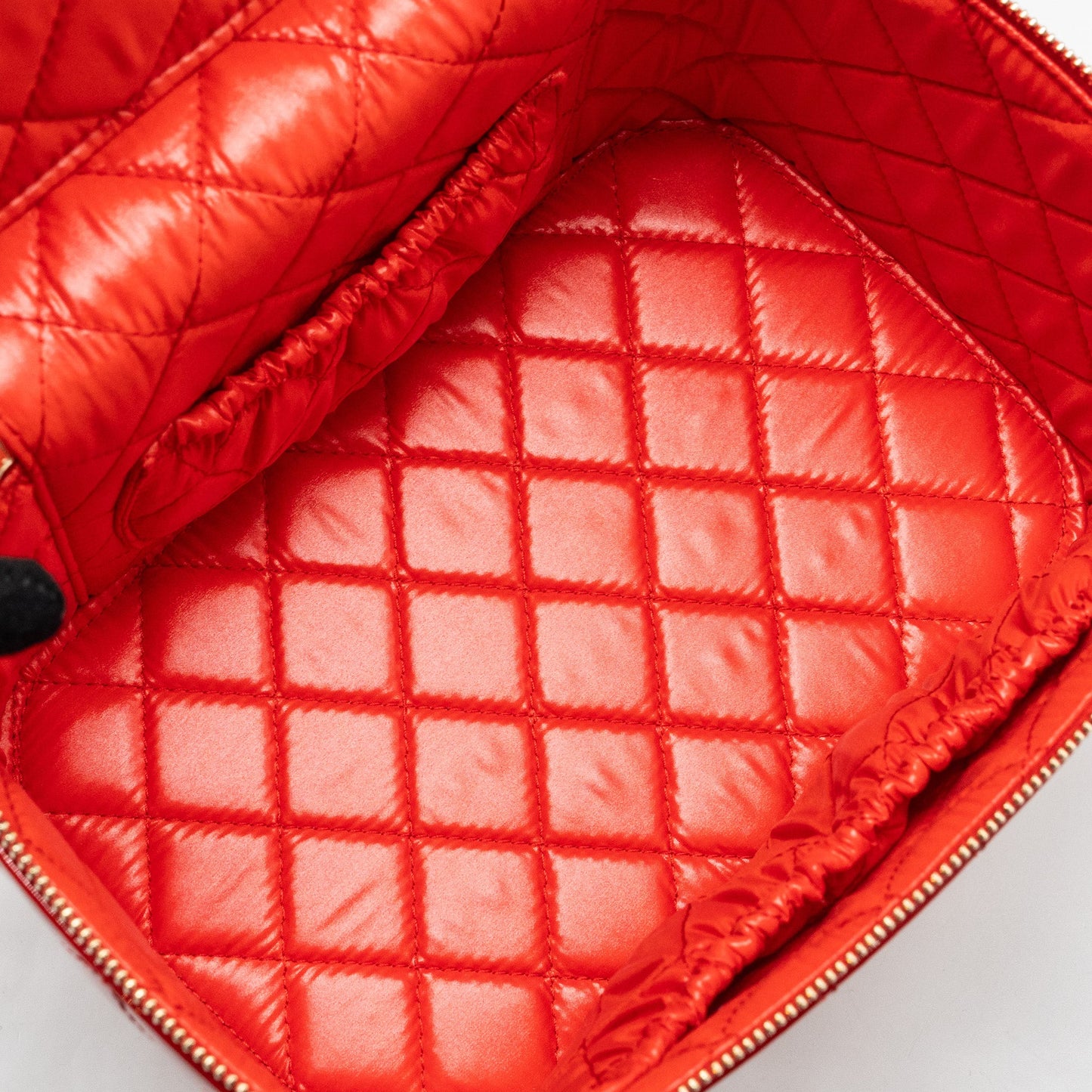 Chanel Large Vanity Pouch Patent Red