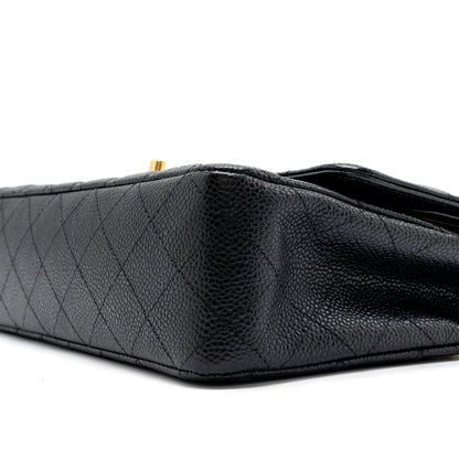 Chanel medium classic double flap bag caviar