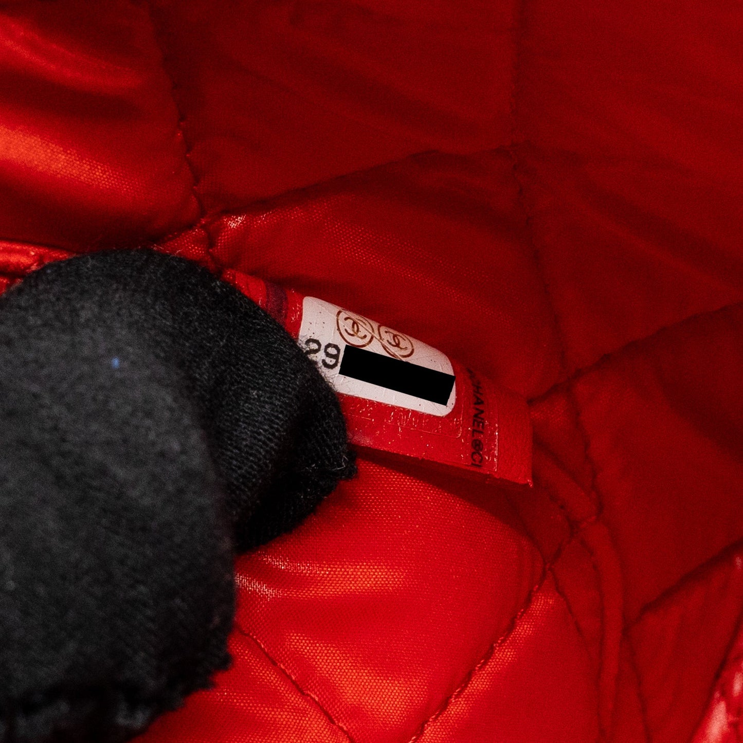 Chanel Large Vanity Pouch Patent Red