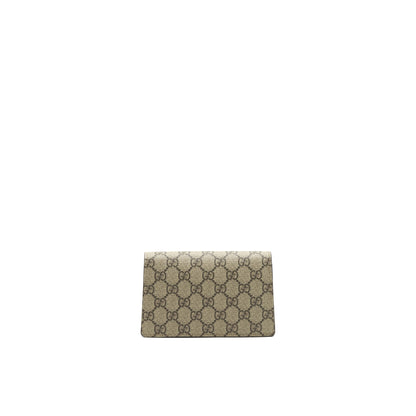 GUCCI DIONYSUS GG SUPREME SUPER MINI BAG BEIGE