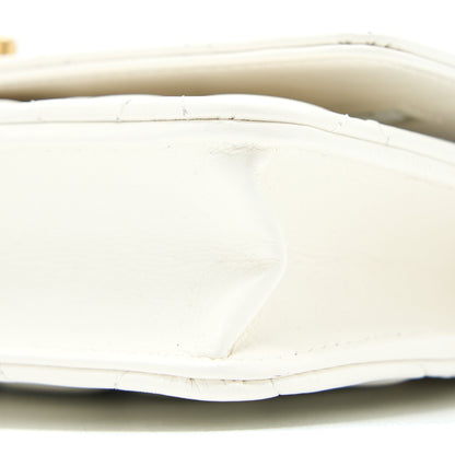 Chanel 23P Top Handle Wallet on Chain Calfskin White/Multicolour Brushed  (Microchip)