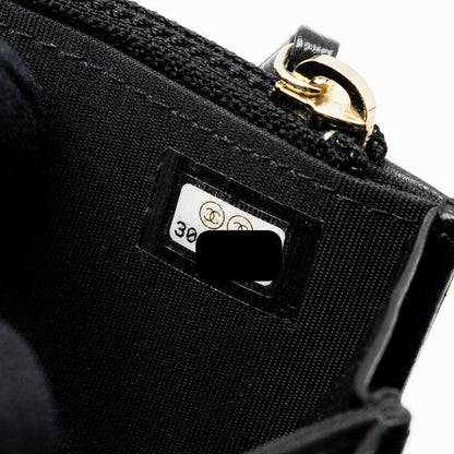 Chanel Mini Trendy CC Wallet on Chain Lambskin Black L